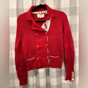 Sparrow Vibrant Red Knit Sweater